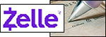 Zelle logo and Check